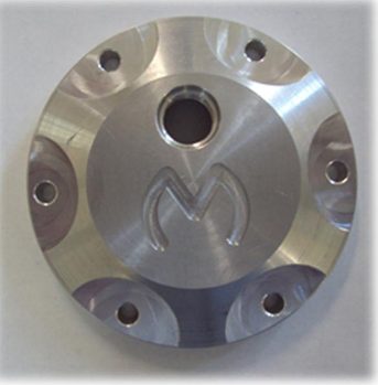 Disco de aluminio maquinado y grabado
